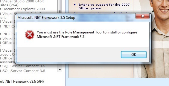 windows2008解決必須使用角色管理工具安裝或配置 NET3.5 sp1問(wèn)題